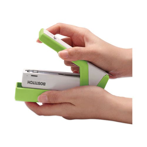 Bostitch Injoy Spring-powered Compact Stapler 20-sheet Capacity Green - School Supplies - Bostitch®