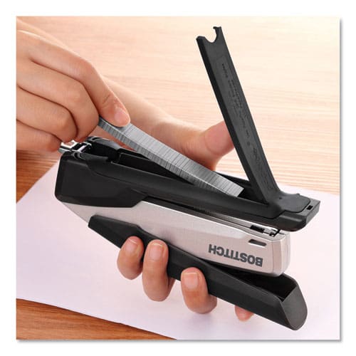 Bostitch Inpower Spring-powered Desktop Stapler With Antimicrobial Protection 20-sheet Capacity Blue/black - School Supplies - Bostitch®