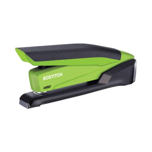 Bostitch Inpower Spring-powered Desktop Stapler With Antimicrobial Protection 20-sheet Capacity Green/black - School Supplies - Bostitch®