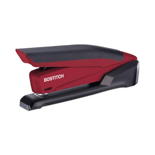 Bostitch Inpower Spring-powered Desktop Stapler With Antimicrobial Protection 20-sheet Capacity Red/black - School Supplies - Bostitch®