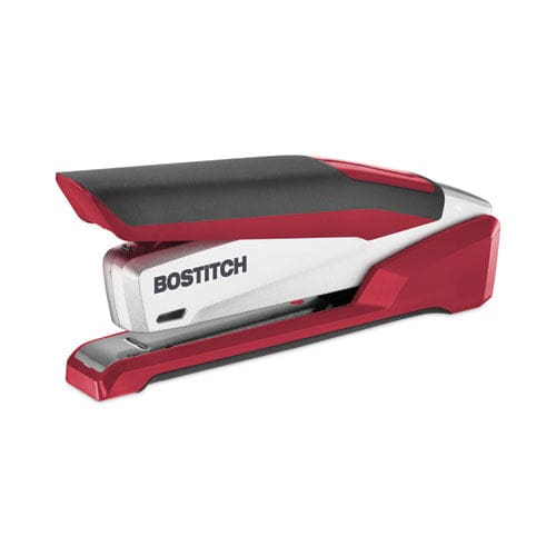 Bostitch Inpower Spring-powered Desktop Stapler With Antimicrobial Protection 28-sheet Capacity Red/silver - School Supplies - Bostitch®