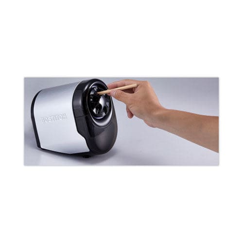 Bostitch Quietsharp Glow Classroom Electric Pencil Sharpener Ac-powered 6.13 X 10.69 X 9 Silver/black - School Supplies - Bostitch®