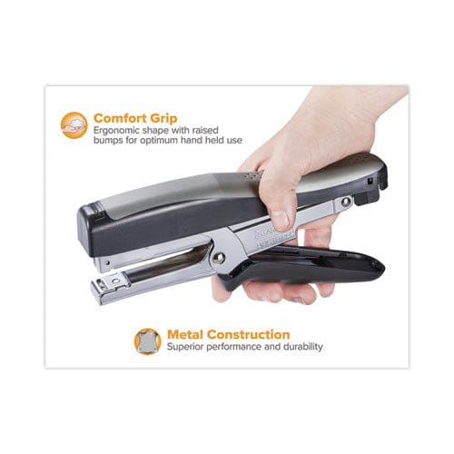 Bostitch Standard Plier Stapler 20-sheet Capacity 0.25 Staples 2.5 Throat Black/gray - Office - Bostitch®