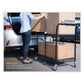 Bostitch Stowaway Folding Carts Metal 2 Shelves 250 Lb Capacity 29.63 X 37.25 X 18 Black - Janitorial & Sanitation - Bostitch®