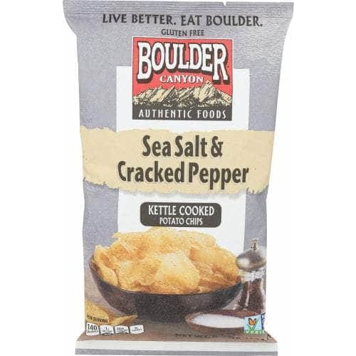 BOULDER CANYON Boulder Canyon Chip Cut Seaslt& Crpppr, 6.5 Oz