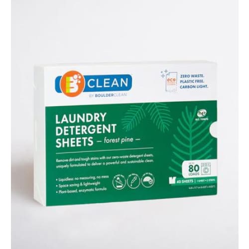 BOULDER CLEAN: Forest Pine Laundry Detergent Sheets 40 ct - Home Products > Laundry Detergent - BOULDER CLEAN