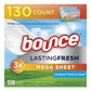 Bounce Fabric Softener Sheets Outdoor Fresh And Clean 130 Sheets/box 3 Boxes/carton - Janitorial & Sanitation - Bounce®