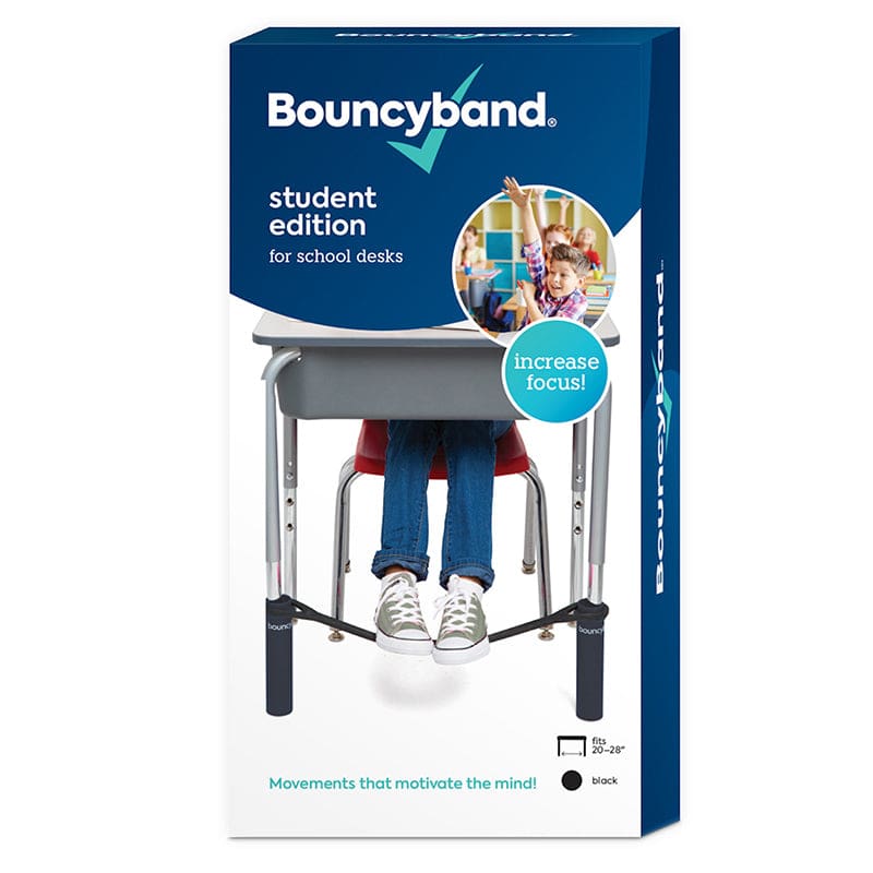 Bouncy Bands For Desk Black Fits 20-28In Wide Desk (Pack of 2) - Chairs - Bouncy Bands