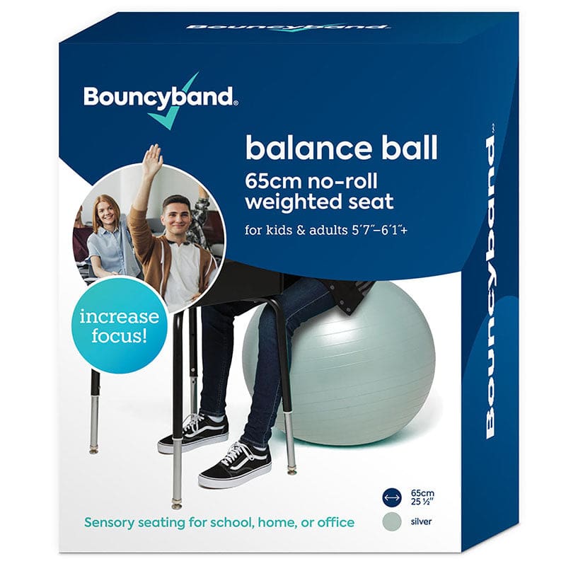 Bouncyband Balance Ball 65Cm Silver - Physical Fitness - Bouncy Bands