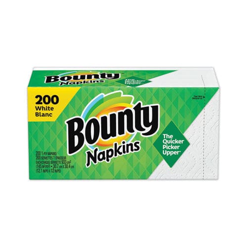 Bounty Quilted Napkins 1-ply 12 1/10 X 12 White 200/pack 8 Pack/carton - Food Service - Bounty®