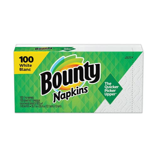 Bounty Quilted Napkins 1-ply 12.1 X 12 White 100/pack 20 Packs Per Carton - Food Service - Bounty®