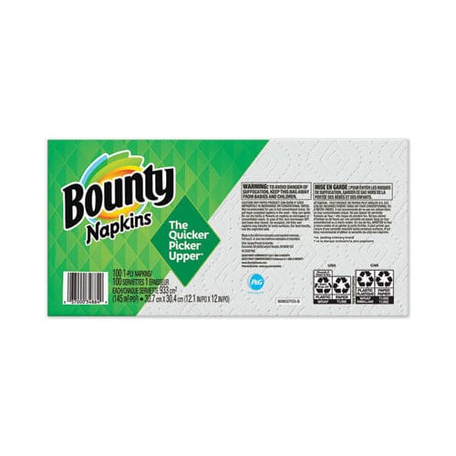 Bounty Quilted Napkins 1-ply 12.1 X 12 White 100/pack - Food Service - Bounty®