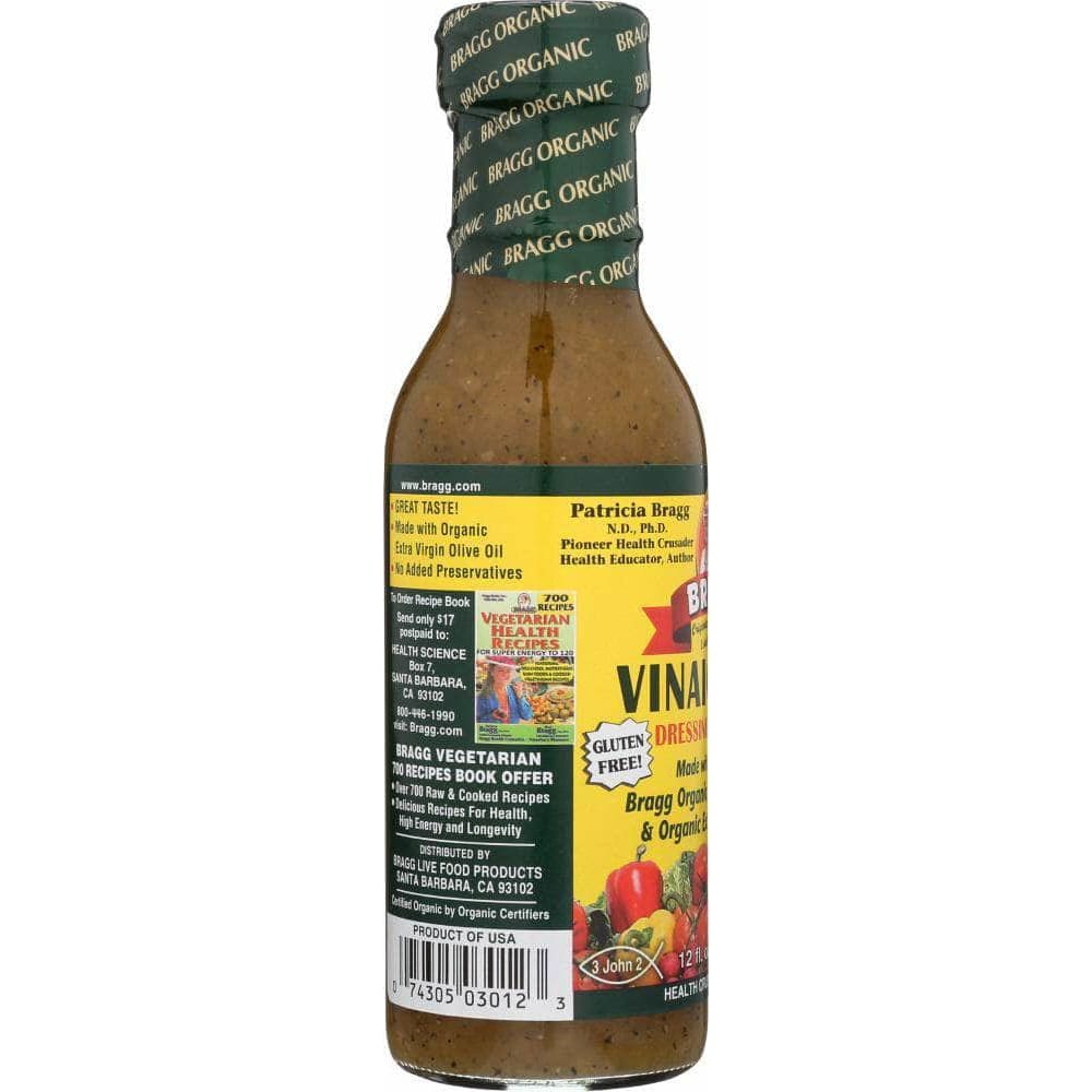 Bragg Bragg Organic Vinaigrette Dressing and Marinade, 12 oz