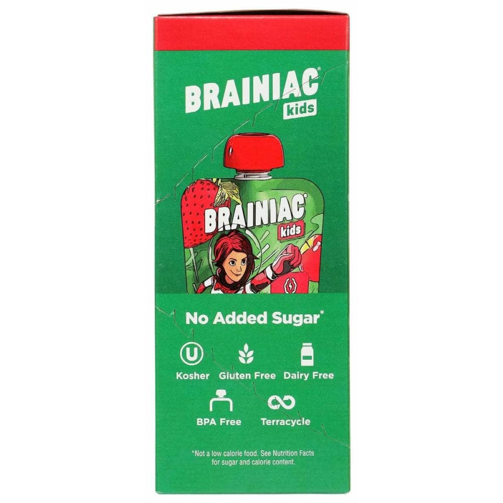 BRAINIAC Brainiac Applesauce Strawberry Kids 4Pk, 12.8 Oz