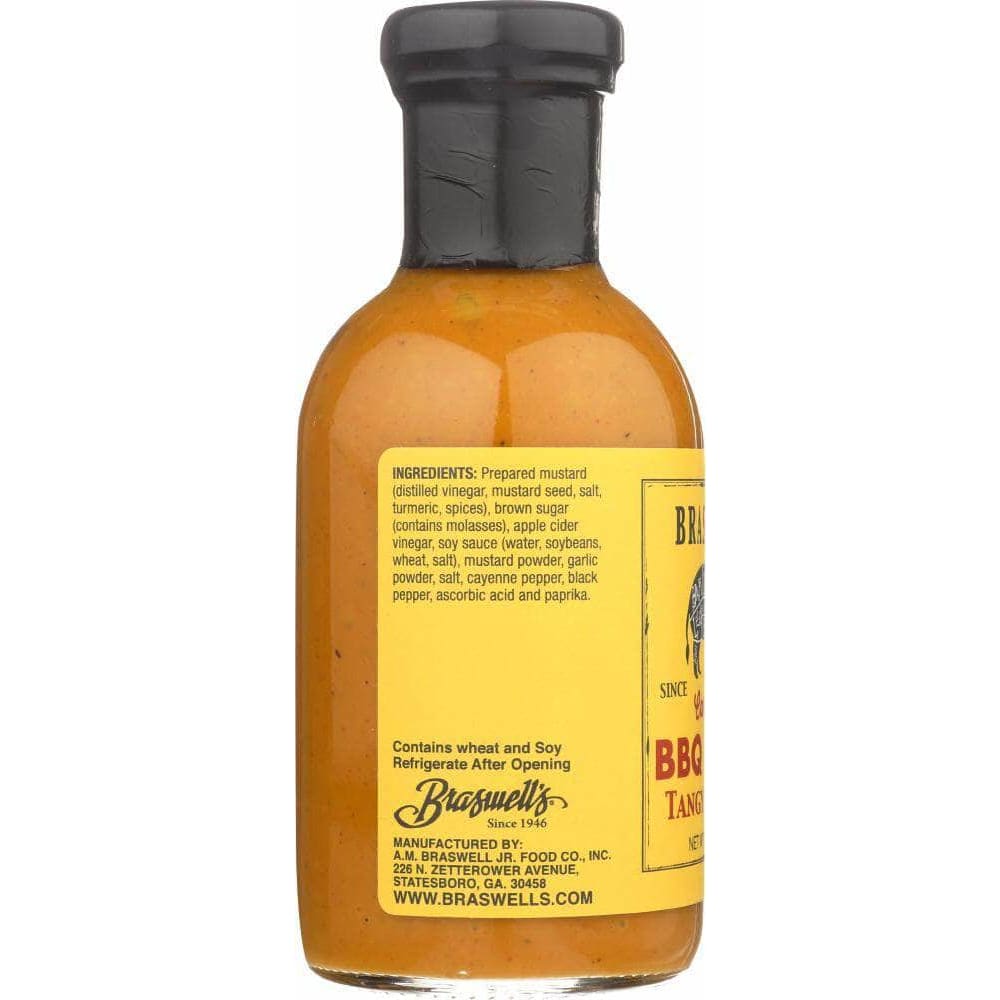 Braswells Braswell Sauce BBQ Tangy Mustard, 13.5 oz