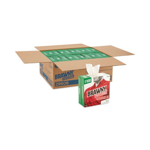 Brawny Professional Flax 900 Heavy Duty Cloths 9 X 16.5 White 72/box 10 Box/carton - Janitorial & Sanitation - Brawny® Professional