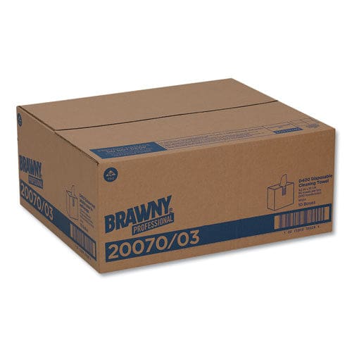 Brawny Professional Medium Duty Premium Drc Wipers 9.25 X 16.3 White 90 Wipes/box 10 Boxes/carton - Janitorial & Sanitation - Brawny®