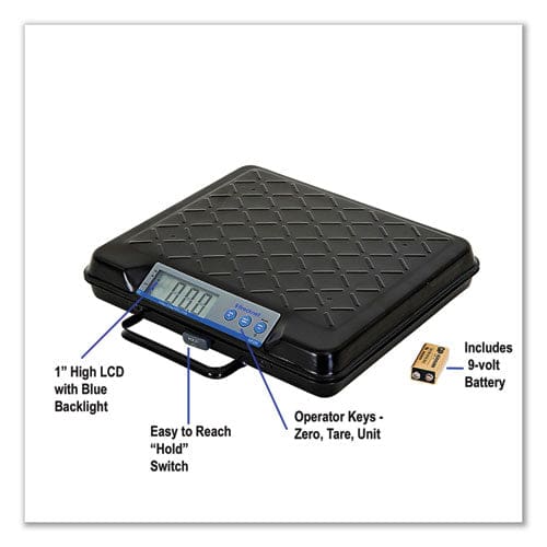 Brecknell Portable Electronic Utility Bench Scale 100 Lb Capacity 12.5 X 10.95 X 2.2 Platform - Office - Brecknell