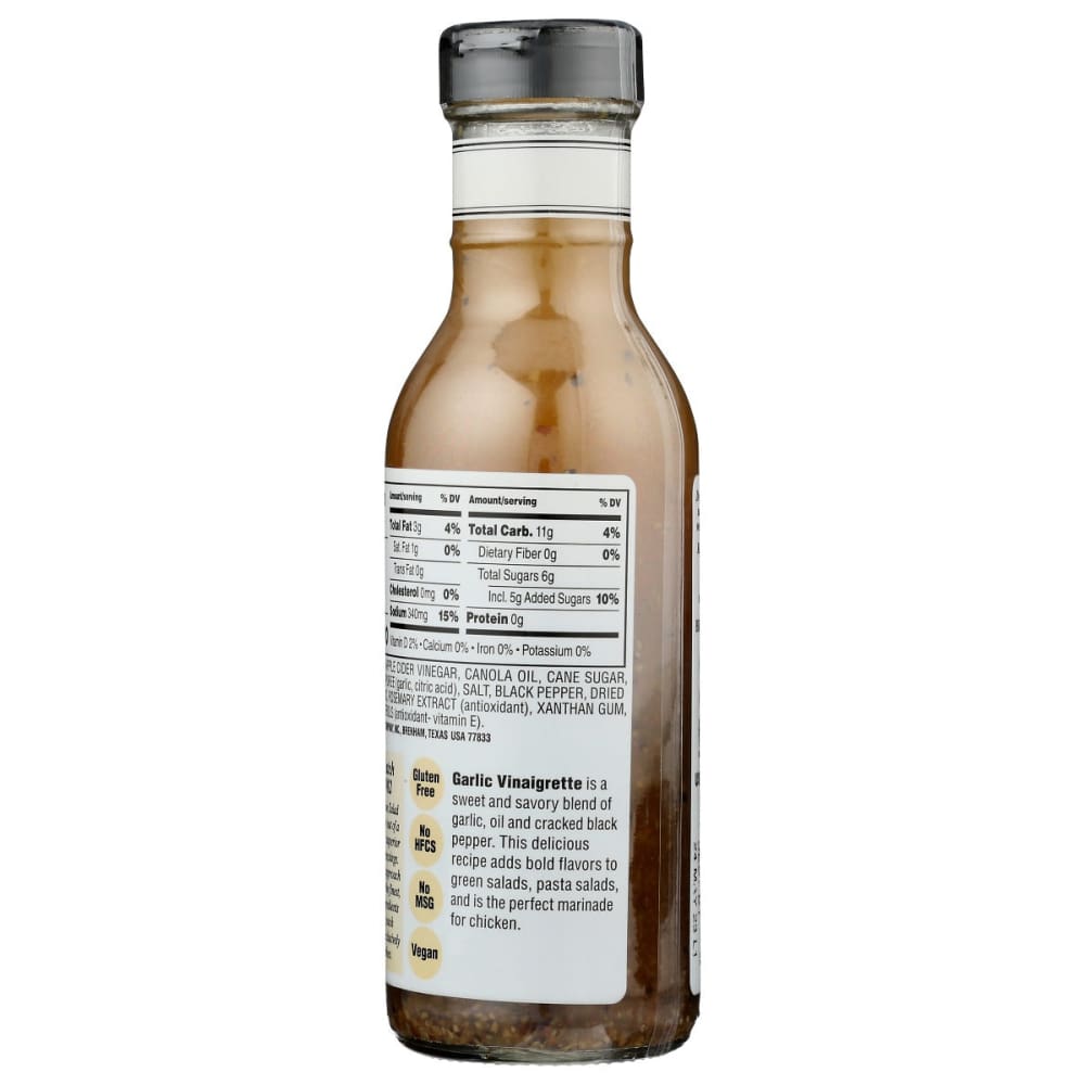 BRIANNAS: Garlic Vinaigrette Dressing 12 oz - Grocery > Salad Dressings - BRIANNAS