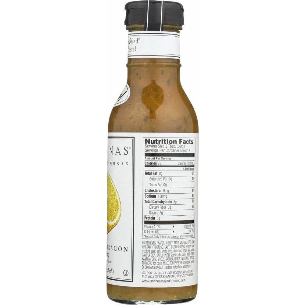 Briannas Briannas Special Request Lively Lemon Tarragon Dressing, 12 oz