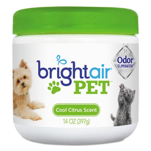 BRIGHT Air Pet Odor Eliminator Cool Citrus 14 Oz Jar 6/carton - Janitorial & Sanitation - BRIGHT Air®