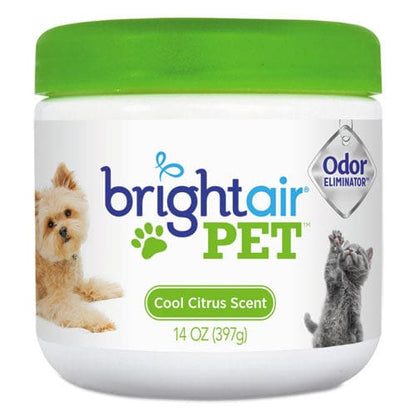 BRIGHT Air Pet Odor Eliminator Cool Citrus 14 Oz Jar 6/carton - Janitorial & Sanitation - BRIGHT Air®