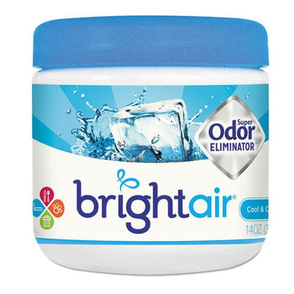 BRIGHT Air Super Odor Eliminator Cool And Clean Blue 14 Oz Jar - Janitorial & Sanitation - BRIGHT Air®