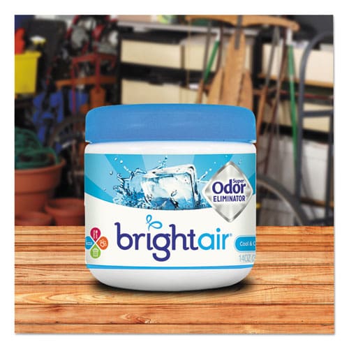 BRIGHT Air Super Odor Eliminator Cool And Clean Blue 14 Oz Jar - Janitorial & Sanitation - BRIGHT Air®