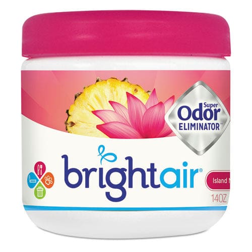 BRIGHT Air Super Odor Eliminator Island Nectar And Pineapple Pink 14 Oz Jar 6/carton - Janitorial & Sanitation - BRIGHT Air®