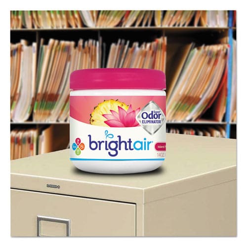 BRIGHT Air Super Odor Eliminator Island Nectar And Pineapple Pink 14 Oz Jar - Janitorial & Sanitation - BRIGHT Air®