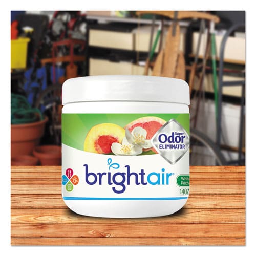 BRIGHT Air Super Odor Eliminator White Peach And Citrus 14 Oz Jar 6/carton - Janitorial & Sanitation - BRIGHT Air®