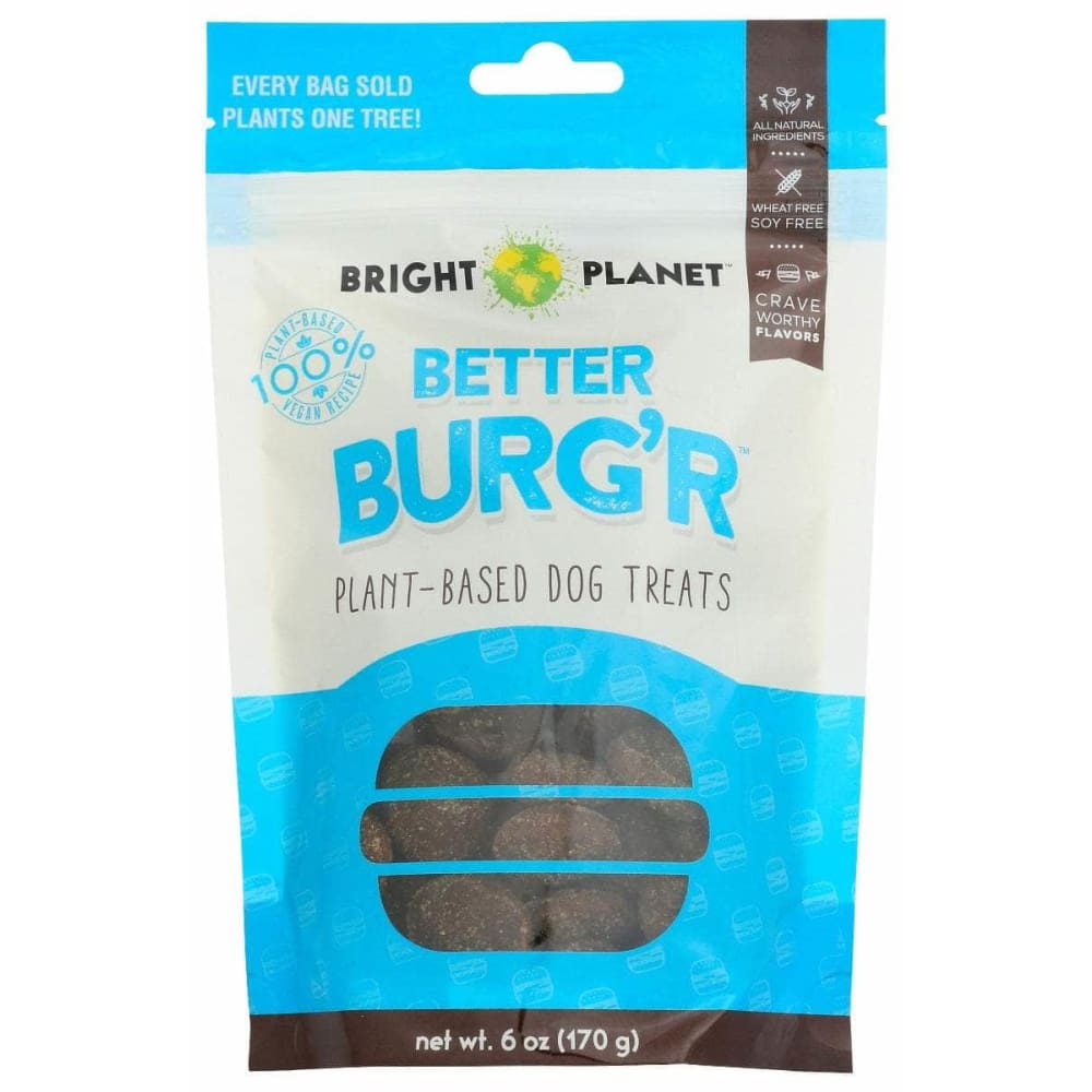 BRIGHT PLANET Pet > Dog Treats BRIGHT PLANET: Better Burgr Plant Based Dog Treats, 6 oz