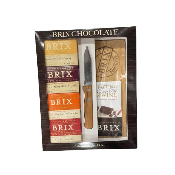 Brix Chocolate Variety Bar Gift Set Chocolate 4 x 3 oz. - Brix
