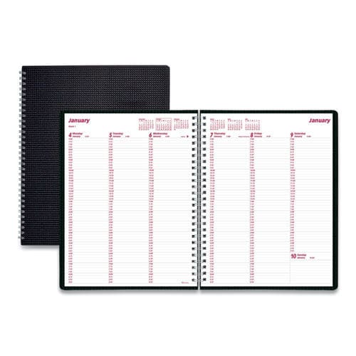 Brownline Duraflex Weekly Planner 11 X 8.5 Black Cover 12-month (jan To Dec): 2023 - School Supplies - Brownline®