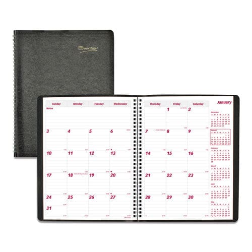 Brownline Essential Collection 14-month Ruled Monthly Planner 11 X 8.5 Black Cover 14-month (dec To Jan): 2022 To 2024 - School Supplies -