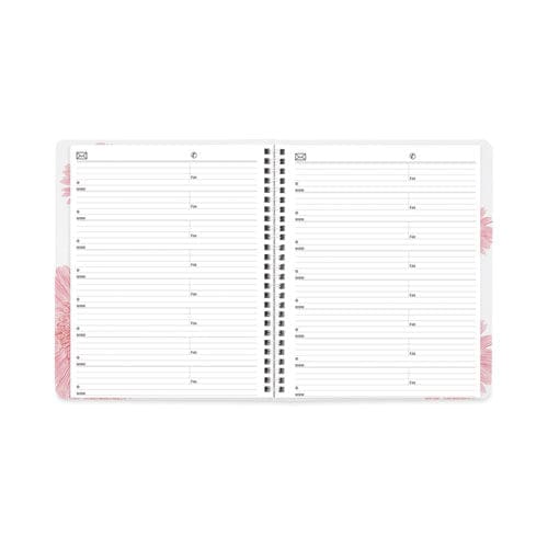 Brownline Essential Collection 14-month Ruled Monthly Planner 8.88 X 7.13 Daisy Black/pink Cover 14-month (dec To Jan): 2022 To 2023 -