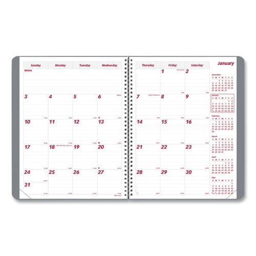 Brownline Mountains 14-month Planner Mountains Photography 11 X 8.5 Blue/green Cover 14-month (dec To Jan): 2022 To 2024 - School Supplies -