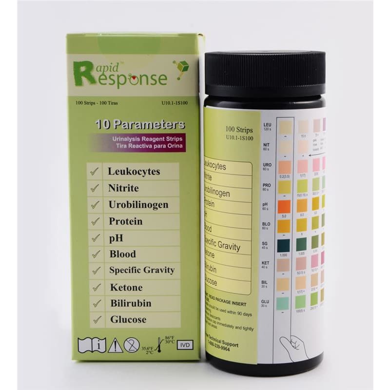 BTNX Urinalysis Strip 10 Parameter Box of 100 - Diagnostics >> Test Kits and Supplies - BTNX