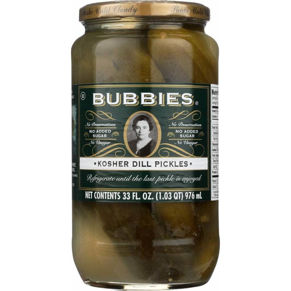 Bubbies Bubbies Kosher Dill Pickles, 33 oz