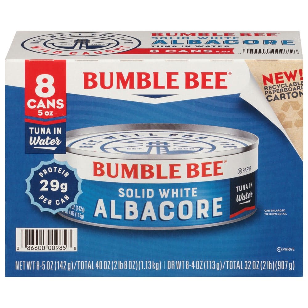 Bumble Bee Solid White Albacore in Water (5 oz. 8 pk.) - Canned Foods & Goods - Bumble Bee