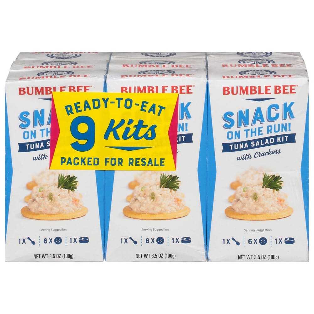 Bumble Bee Tuna Salad Snack On The Run Kit 35 Oz 9 Pk Shelhealth 9163