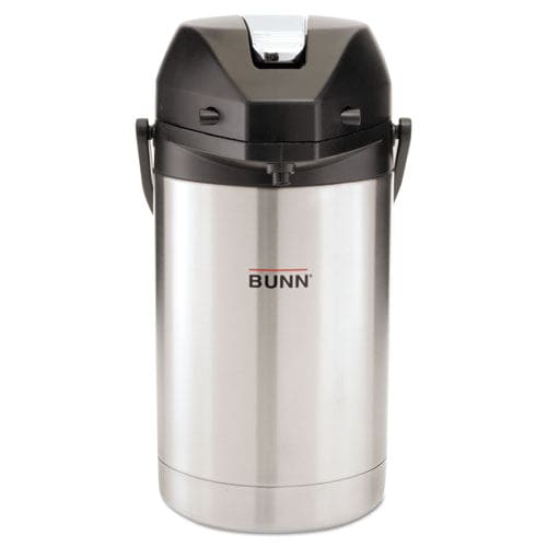 BUNN 2.5 Liter Lever Action Airpot Stainless Steel/black - Food Service - BUNN®