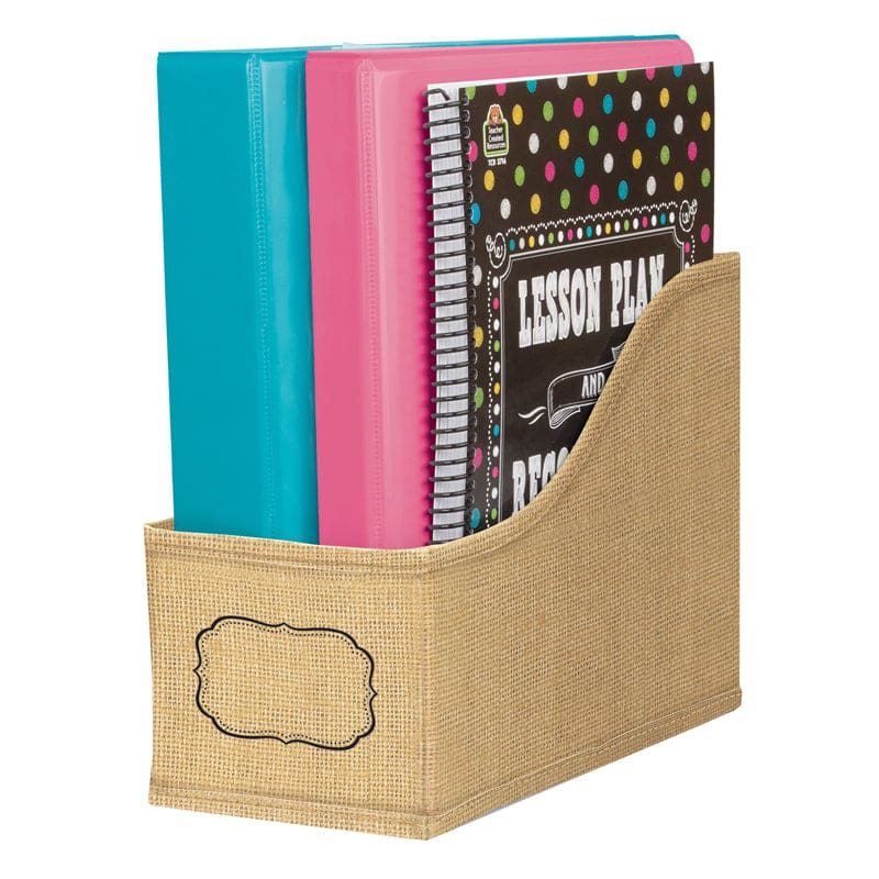 Burlap Book Bin (Pack of 6) - Storage Containers - Teacher Created Resources