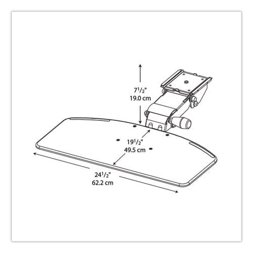 Bush Articulating Keyboard Tray Accessory 24.63w X 22.25d Galaxy - Furniture - Bush®