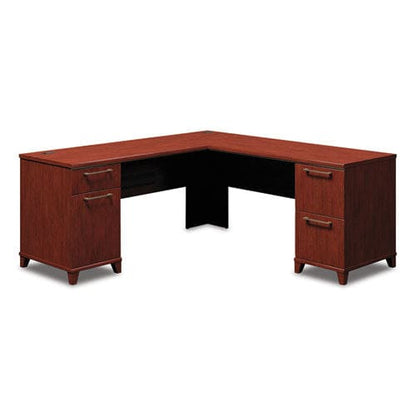 Bush Enterprise Collection Double Pedestal Desk 70.13 X 28.63 X 29.75 Mocha Cherry (box 1 Of 2) - Furniture - Bush®