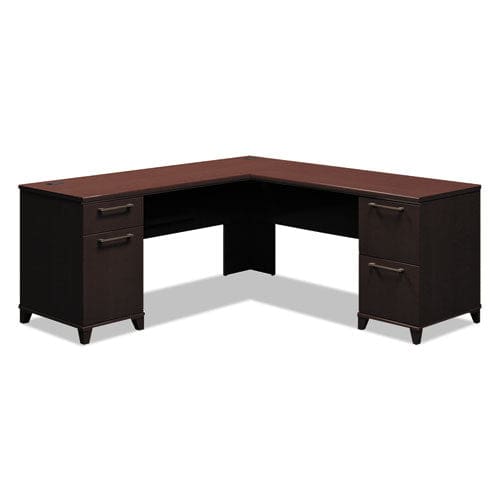 Bush Enterprise Collection L-desk Pedestal 70.13 X 70.13 X 29.75 Mocha Cherry (box 1 Of 2) - Furniture - Bush®