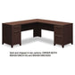 Bush Enterprise Collection L-desk Pedestal 70.13 X 70.13 X 29.75 Mocha Cherry (box 1 Of 2) - Furniture - Bush®
