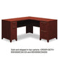 Bush Enterprise Collection L-desk Pedestal 70.13 X 70.13 X 29.75 Mocha Cherry (box 1 Of 2) - Furniture - Bush®