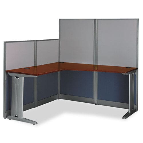 Bush Office In An Hour Collection L- Workstation 64.5 X 64.5 X 33 Hansen Cherry (box 1 Of 2) - Furniture - Bush®