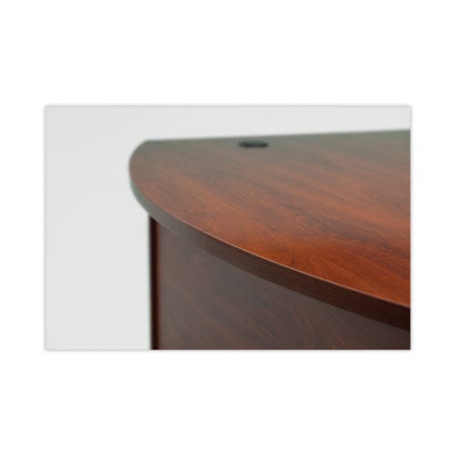 Bush Series C Collection Bow Front Desk 71.13 X 36.13 X 29.88 Hansen Cherry/graphite Gray - Furniture - Bush®